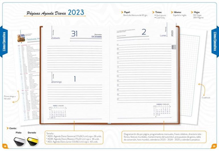 Agenda Diaria Fechada GERENCIAL 2025 - Imagen 2