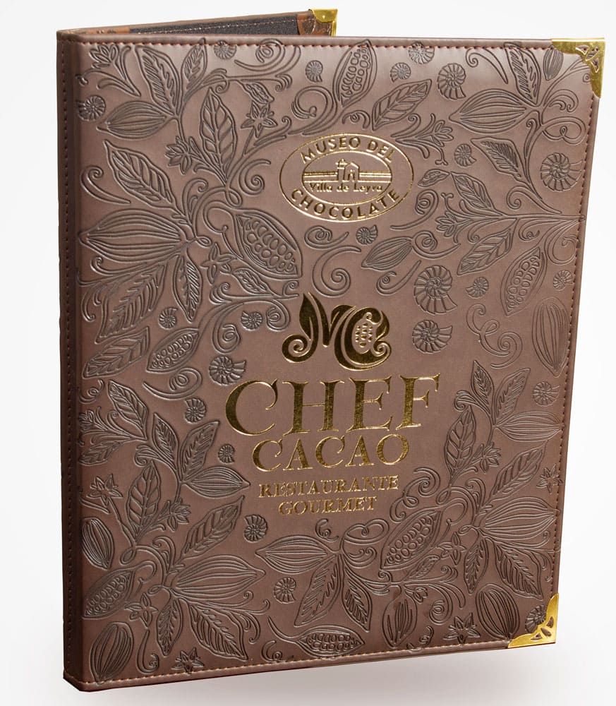 portacartas-choco portamenu cuero genuino